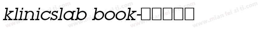 klinicslab book字体转换